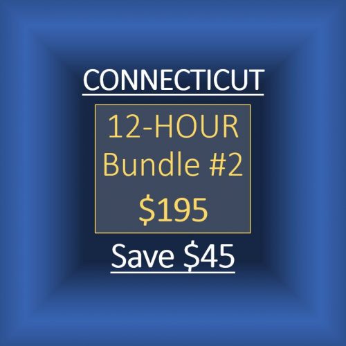 CONNECTICUT:  12-HOUR BUNDLE #2 FOR $195