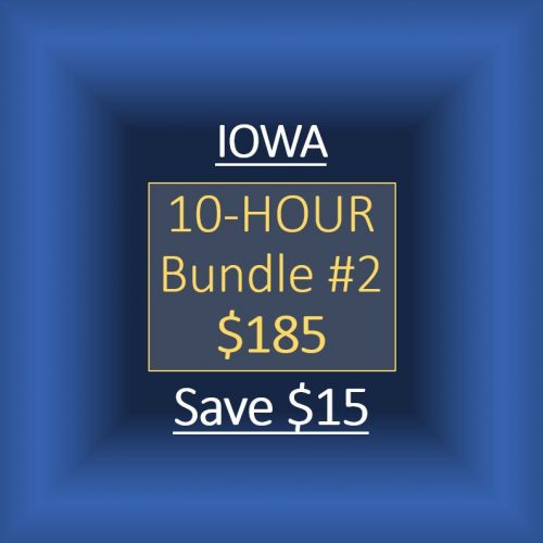 IOWA: 10-HOUR BUNDLE #2 FOR $185