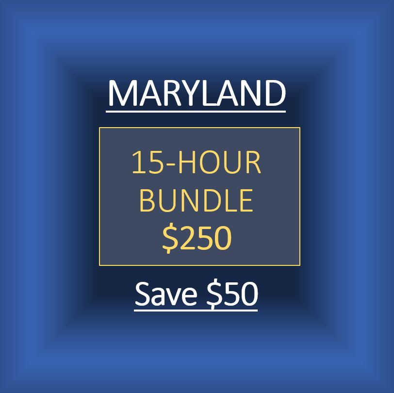 MARYLAND 15HOUR BUNDLE FOR 225 DC Hours