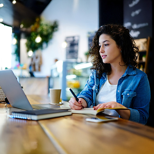 Women working on laptop